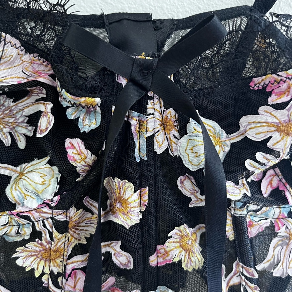Victoria Secret Floral Corset Top